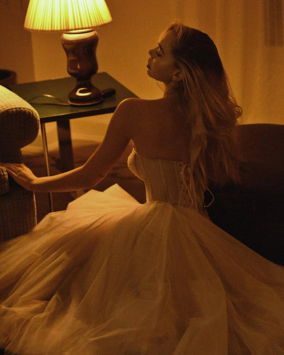 Alexis Ren Photos Wearing a Beautiful Wedding Dress